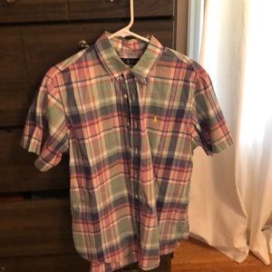 Polo short sleeve button up